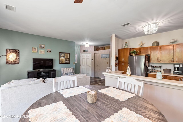 3281 Cypress Ct, Monmouth Junction, NJ 08852 - dining room featuring dark wood-style floors