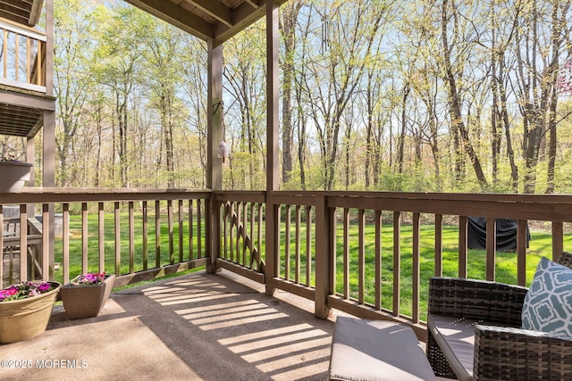 3281 Cypress Ct, Monmouth Junction, NJ 08852 - wooden terrace with a yard