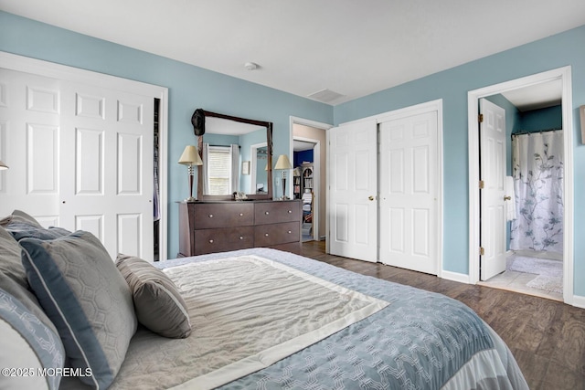 12 Red Maple Ct, South Toms River, NJ 08757 - bedroom featuring connected bathroom, wood finished floors, and baseboards