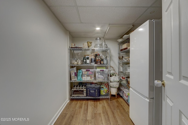 view of storage area