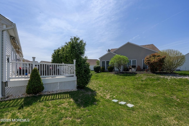 8 Ascot Ln, Manchester, NJ 08759 - view of yard featuring a wooden deck