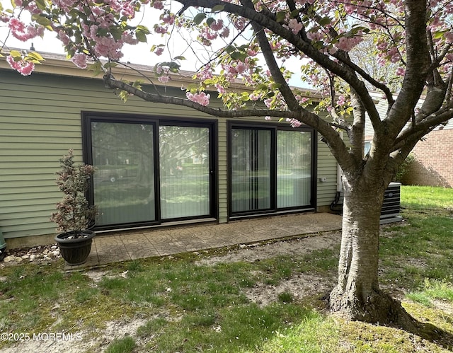 back of property with a patio area