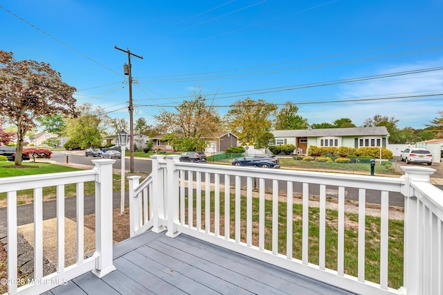 957 Harrison Rd, Toms River, NJ 08753 - wooden deck featuring a residential view