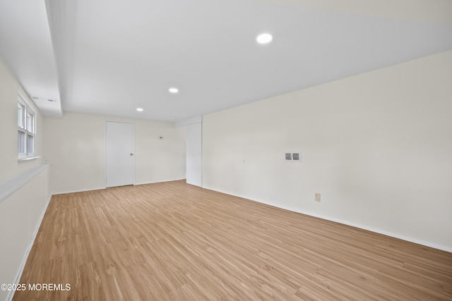 12 Mayfair Rd, Holmdel, NJ 07733 - empty room with recessed lighting, visible vents, and light wood-style floors