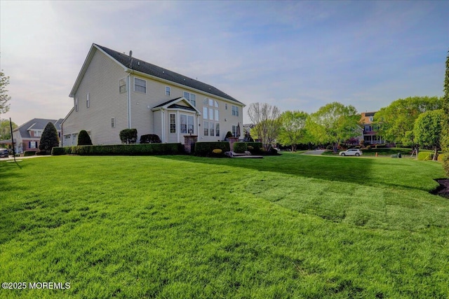 exterior space featuring a lawn
