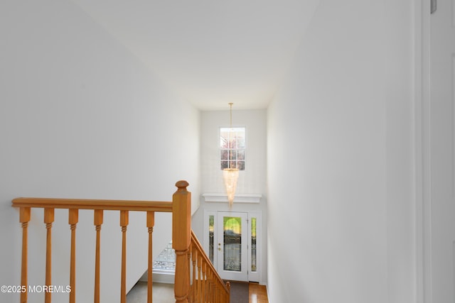 view of stairway