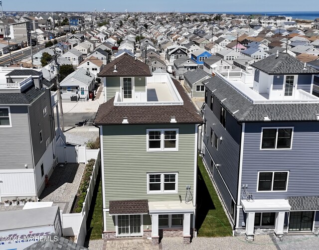 aerial view featuring a residential view