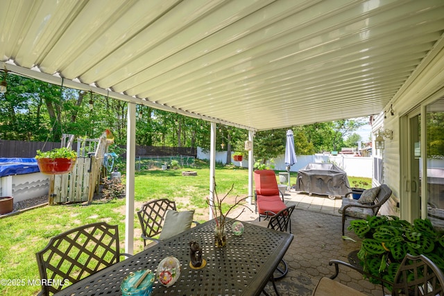 102 Buckingham Dr, Jackson, NJ 08527 - view of patio / terrace featuring outdoor dining space and an outdoor fire pit
