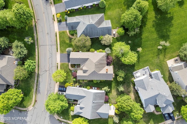 aerial view of residential area