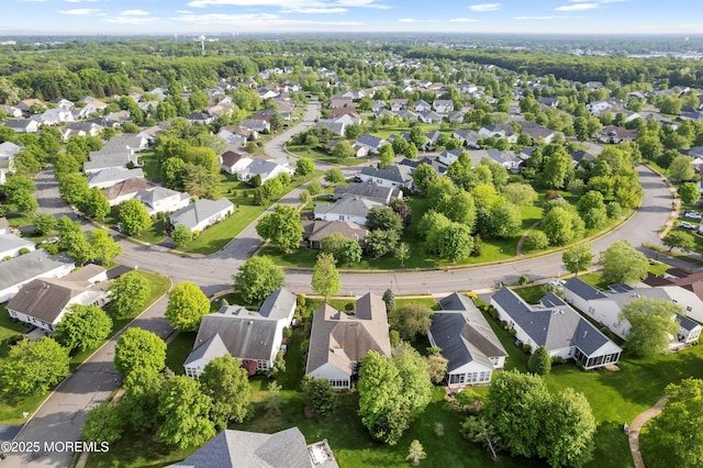aerial perspective of suburban area