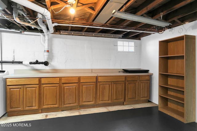 view of basement