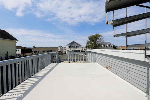 deck featuring a residential view
