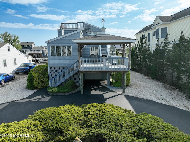 view of front of house featuring stairs