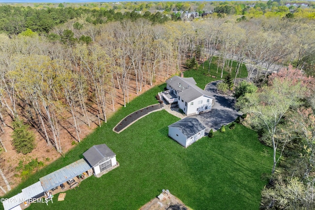 86 Cox Cro Rd, Toms River, NJ 08755 - bird's eye view featuring a forest view