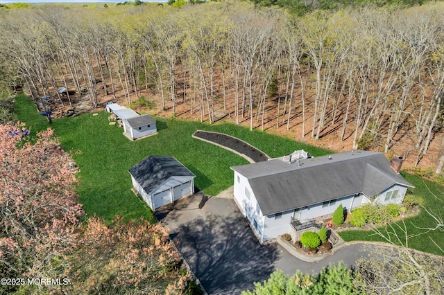 86 Cox Cro Rd, Toms River, NJ 08755 - bird's eye view with a wooded view
