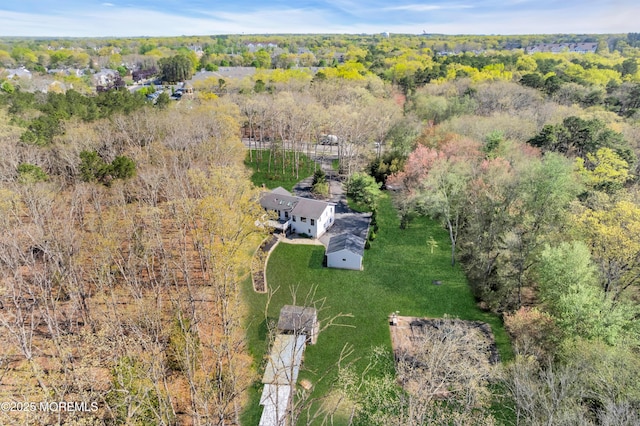 86 Cox Cro Rd, Toms River, NJ 08755 - bird's eye view featuring a wooded view