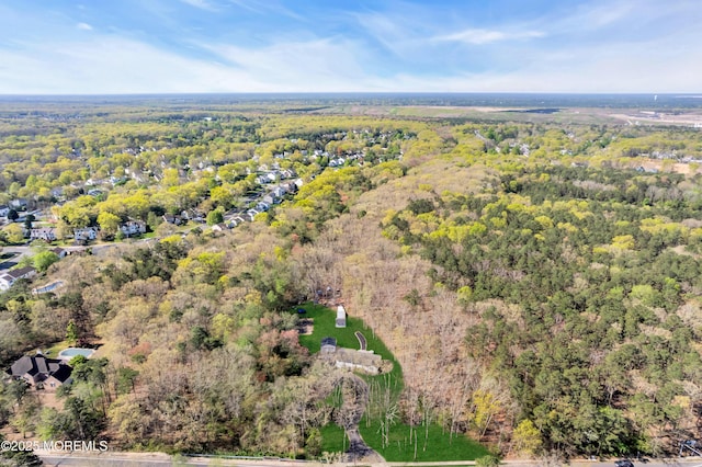 86 Cox Cro Rd, Toms River, NJ 08755 - aerial view featuring a wooded view