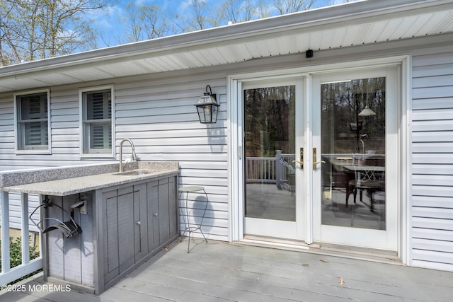 86 Cox Cro Rd, Toms River, NJ 08755 - exterior space with a sink and a deck