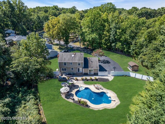 birds eye view of property