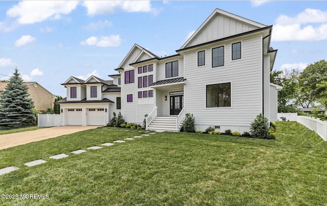 24 Baruch Dr, Long Branch, NJ 07740 - view of front of home with board and batten siding, a garage, and driveway