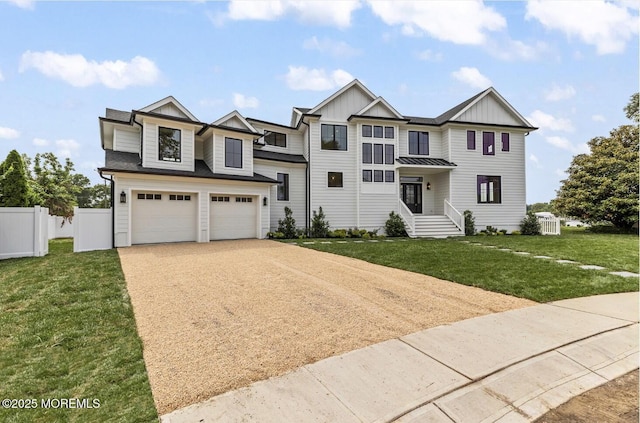 24 Baruch Dr, Long Branch, NJ 07740 - view of front facade featuring driveway, board and batten siding, and a garage