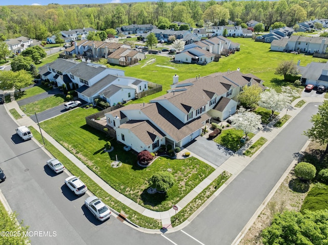 birds eye view of property featuring a residential view
