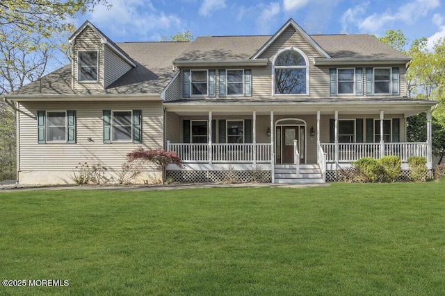 65 Pineoaka Rd, Jackson, NJ 08527 - colonial house featuring covered porch and a front yard