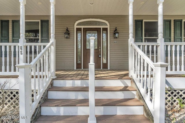 65 Pineoaka Rd, Jackson, NJ 08527 - doorway to property featuring a porch