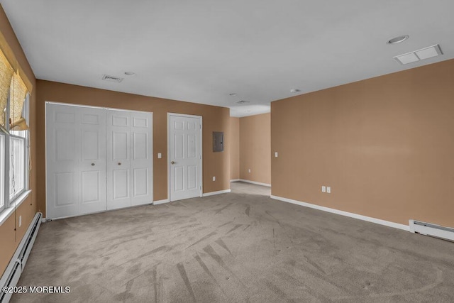 65 Pineoaka Rd, Jackson, NJ 08527 - interior space with visible vents, a baseboard radiator, baseboards, and electric panel