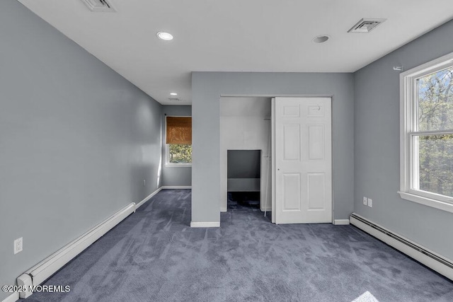 65 Pineoaka Rd, Jackson, NJ 08527 - unfurnished bedroom with carpet floors, a baseboard radiator, baseboards, and visible vents