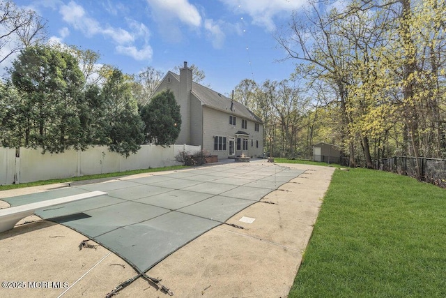 65 Pineoaka Rd, Jackson, NJ 08527 - view of swimming pool featuring a yard, a fenced in pool, and a fenced backyard