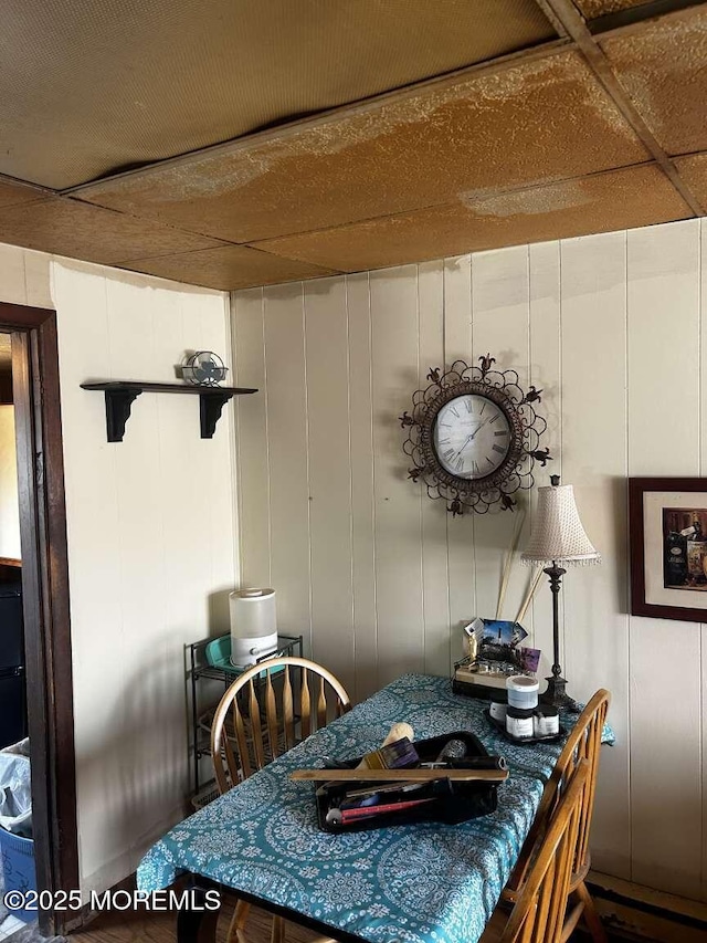 view of dining room