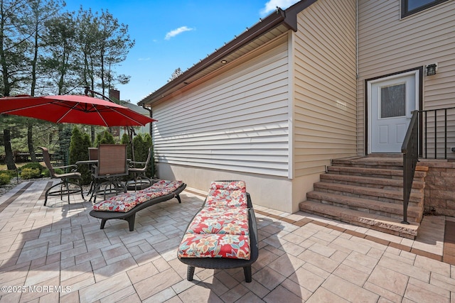 view of patio / terrace featuring outdoor dining space