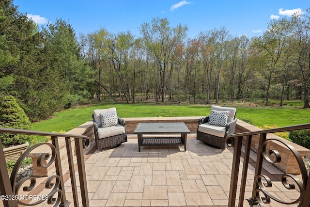 view of patio / terrace featuring outdoor lounge area