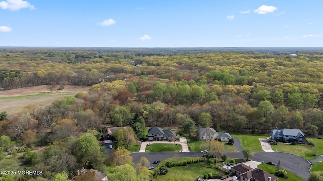 aerial view with a view of trees