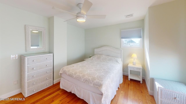 12 23rd Ave, South Seaside Park, NJ 08752 - bedroom with wood finished floors, baseboards, and ceiling fan