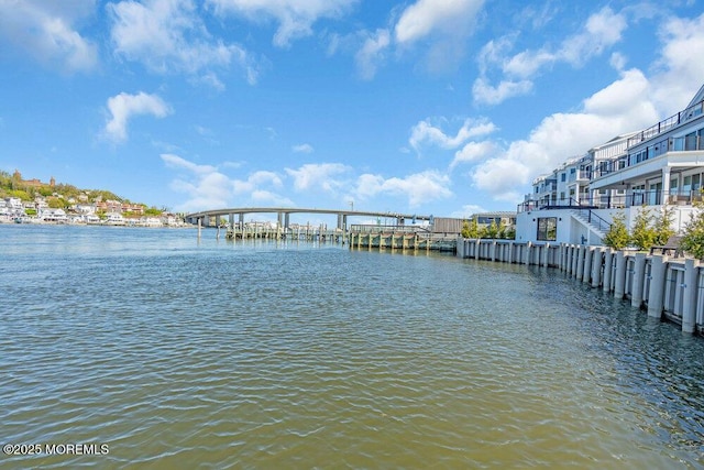 view of water feature