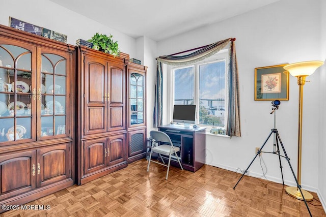 office with baseboards