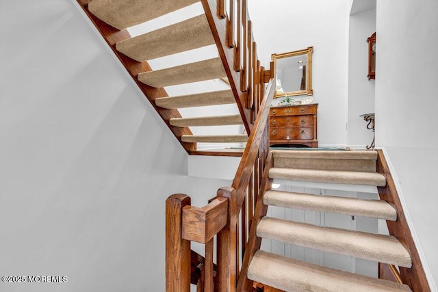 view of stairway