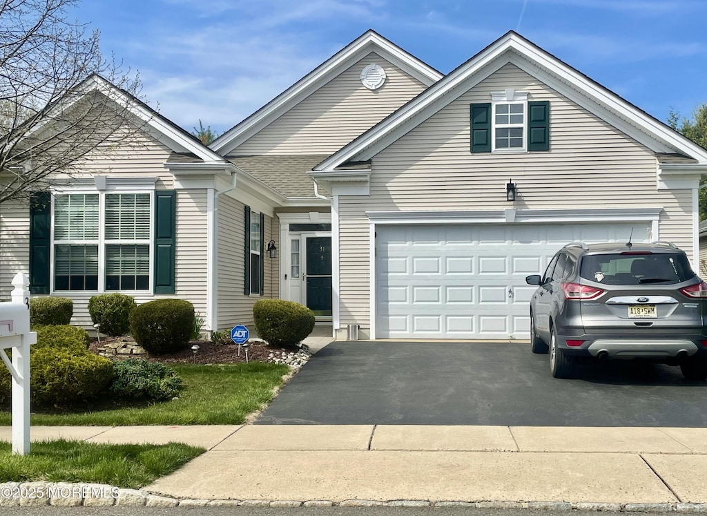 view of front of home with driveway
