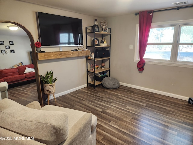 517 Newtons Corner Rd, Howell, NJ 07731 - living room featuring wood finished floors and baseboards