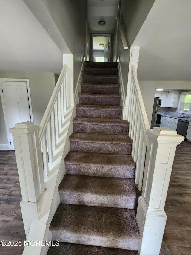 41 Willow Ave, Howell, NJ 07731 - stairs featuring wood finished floors