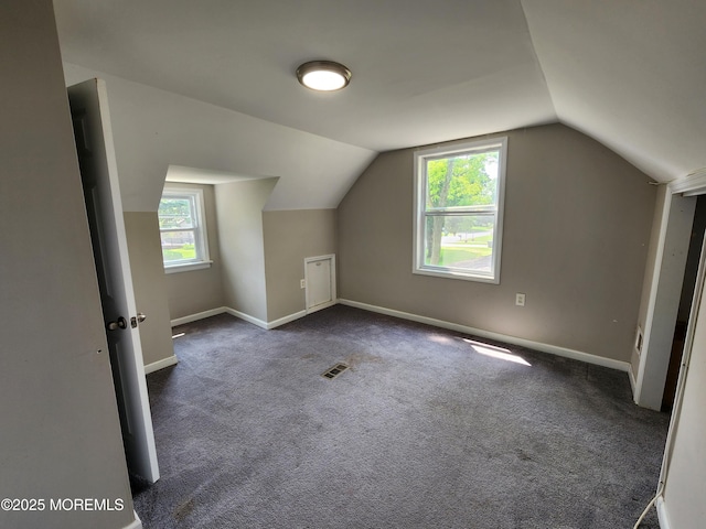 41 Willow Ave, Howell, NJ 07731 - bonus room featuring lofted ceiling, dark carpet, and baseboards