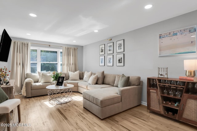 31 Mulberry Ct Unit B, Brielle, NJ 08730 - living room featuring recessed lighting and light wood finished floors