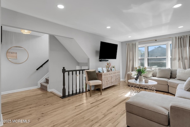 31 Mulberry Ct Unit B, Brielle, NJ 08730 - living area featuring baseboards, recessed lighting, and light wood-style flooring