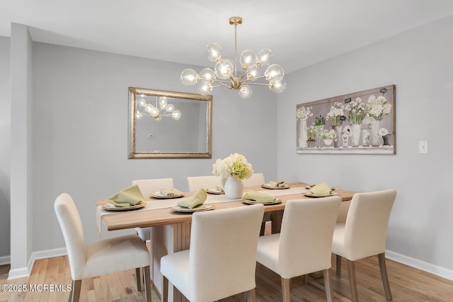 31 Mulberry Ct Unit B, Brielle, NJ 08730 - dining room with baseboards, wood finished floors, and a chandelier