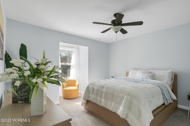 31 Mulberry Ct Unit B, Brielle, NJ 08730 - bedroom featuring baseboards, ceiling fan, and carpet