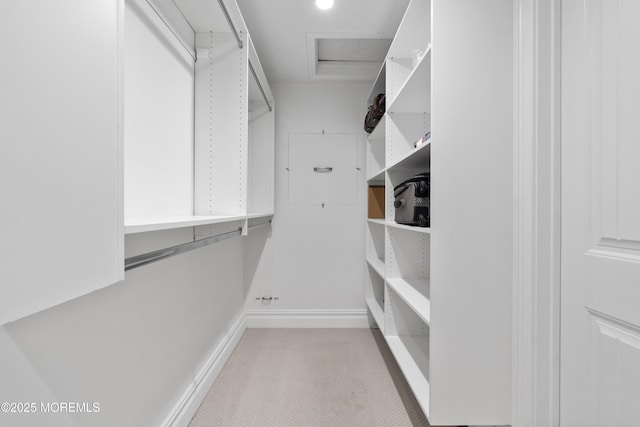1582 Beaver Hollow Dr, Toms River, NJ 08755 - walk in closet featuring attic access