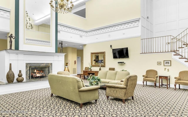 community lobby featuring stairs