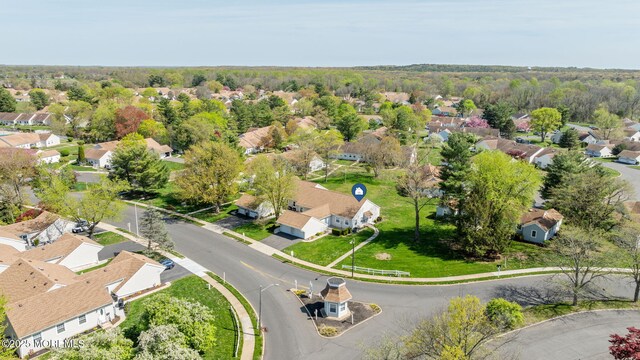 bird's eye view with a residential view